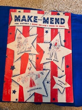 Vintage 1942 Make and Mend for Victory sewing magazine